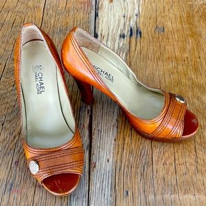 Michael Kors leather heels